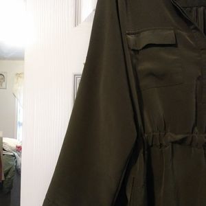 Hunter green pocket dress